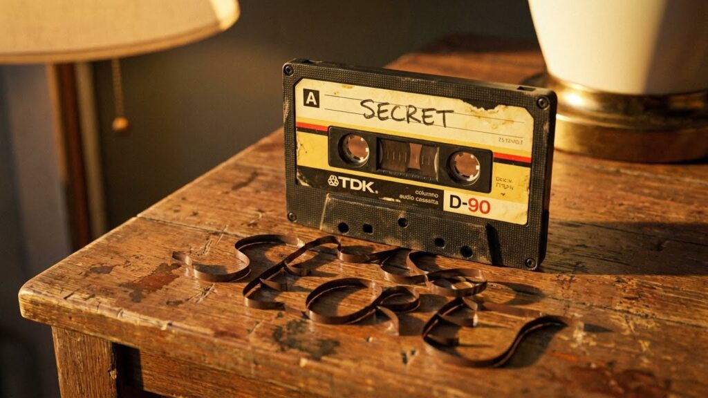 Hidden audio messages on cassette
