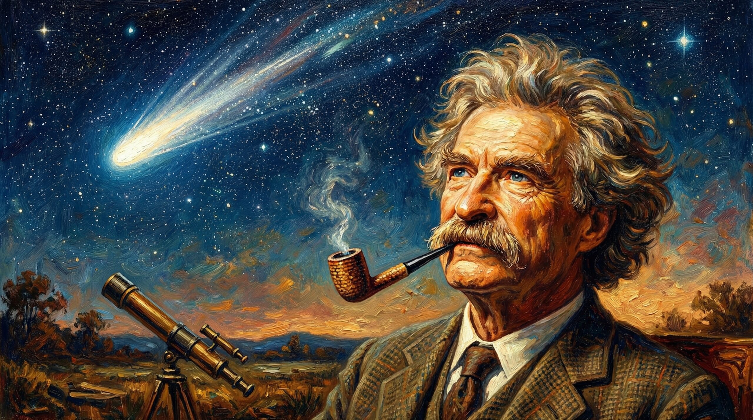 Mark Twain Halley Comet coincidence