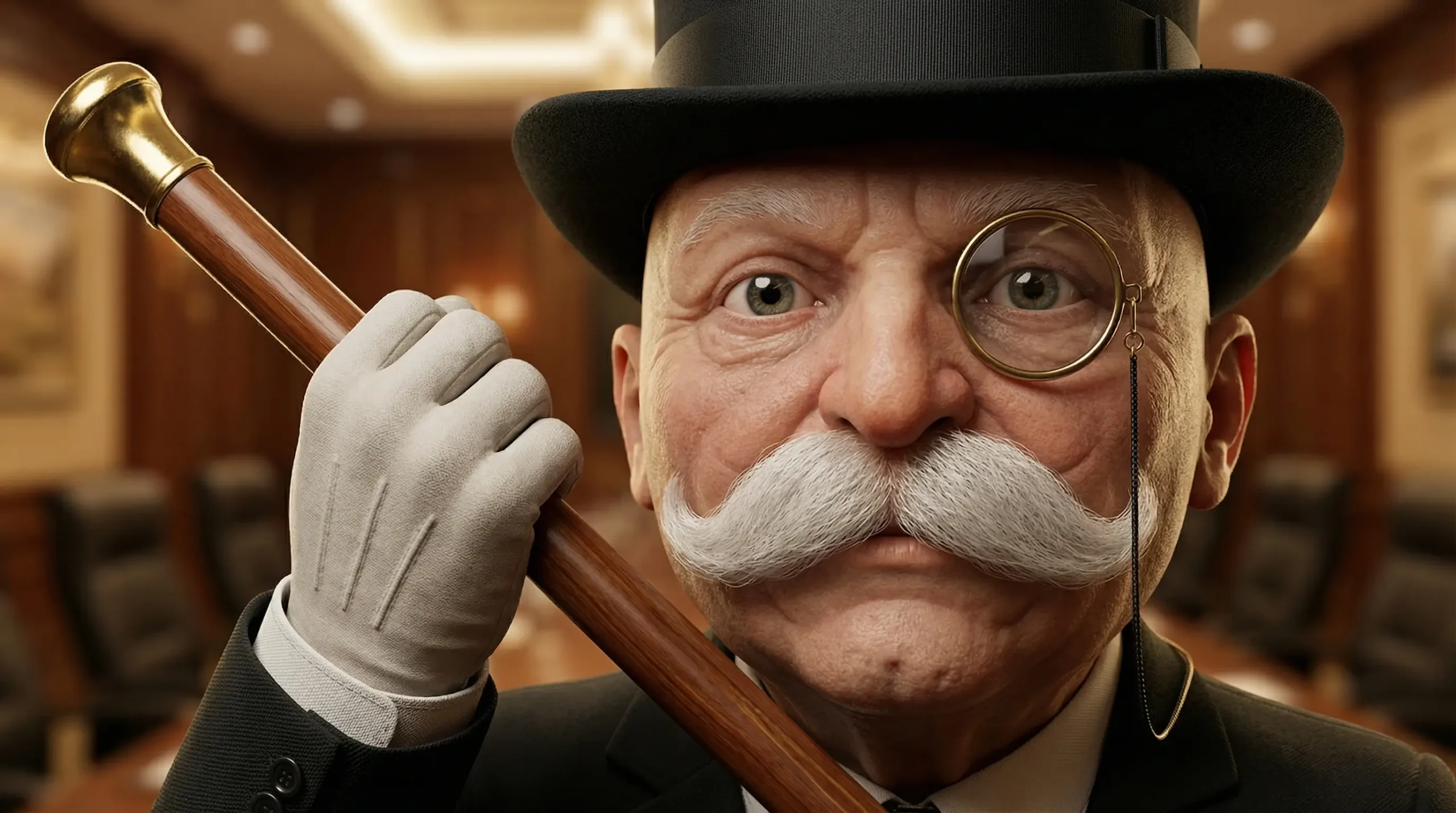 Monopoly man without monocle