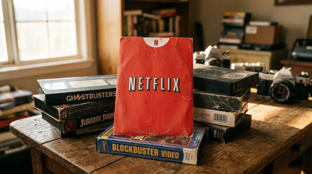 Netflix DVD envelope vs VHS tapes