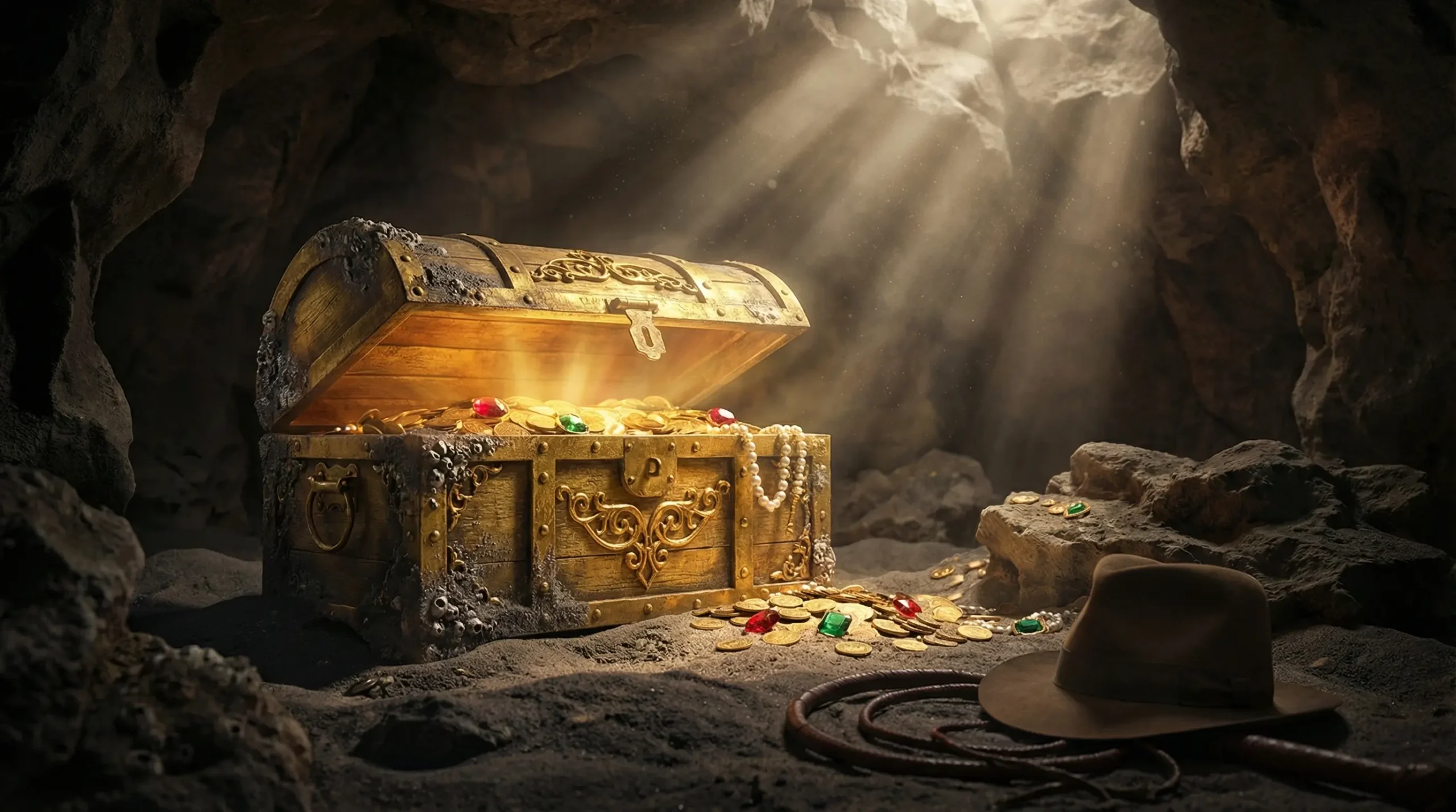 Legendary Lost Treasures hidden in a cave