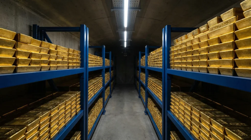 Bank of England gold vault interior