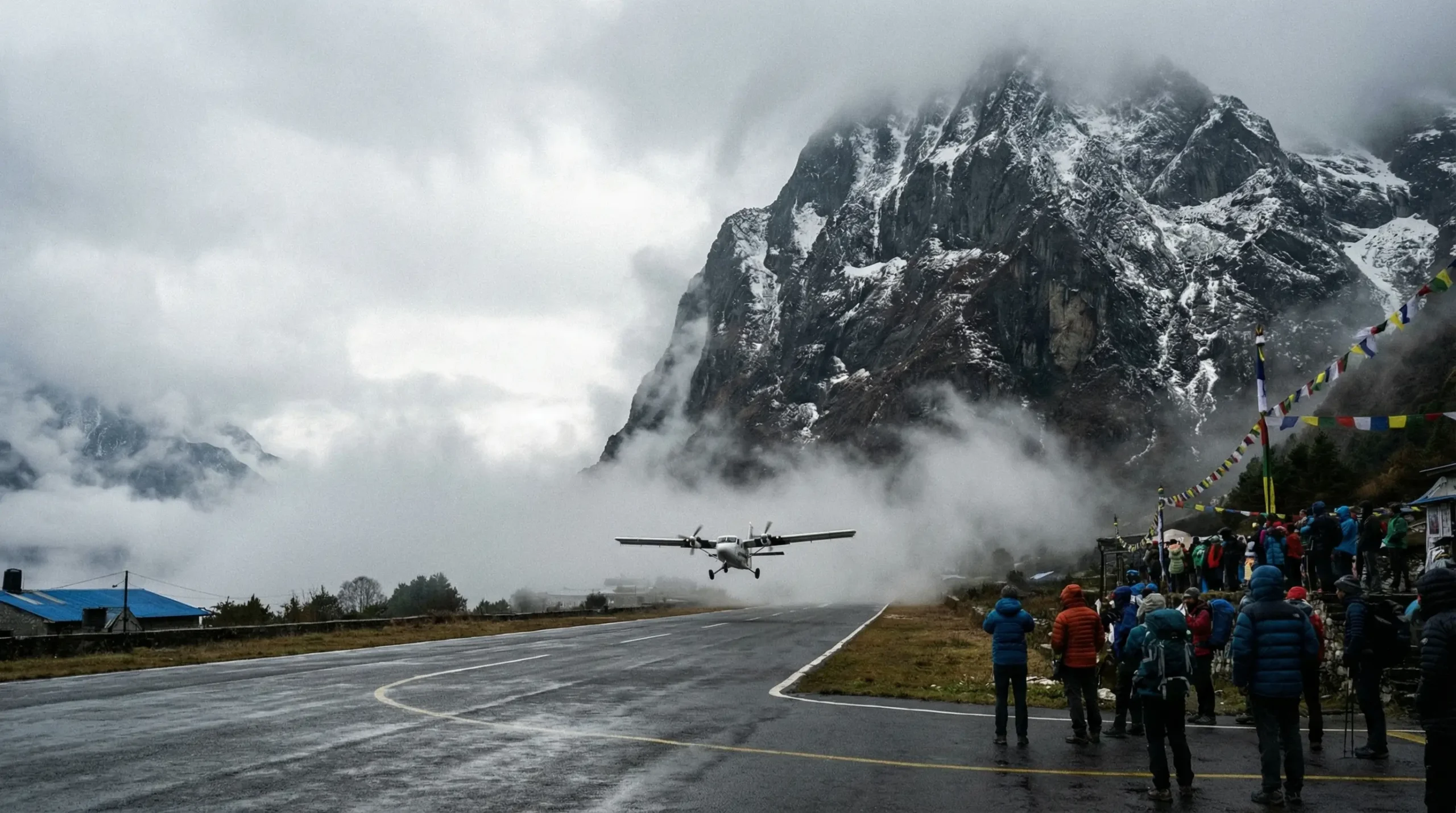 Most Dangerous Airports plane landing over beach