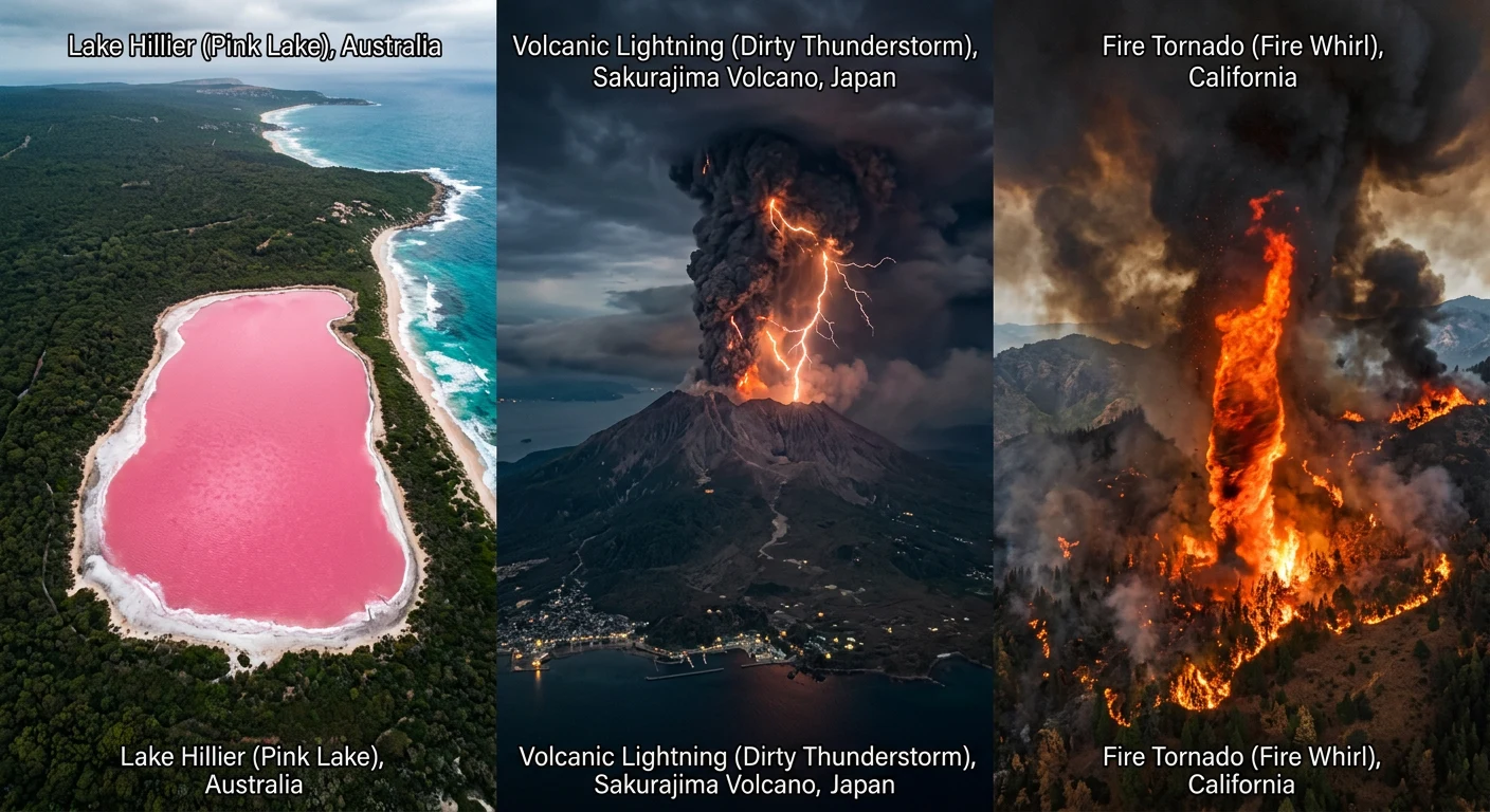 bizarre natural phenomena comparison
