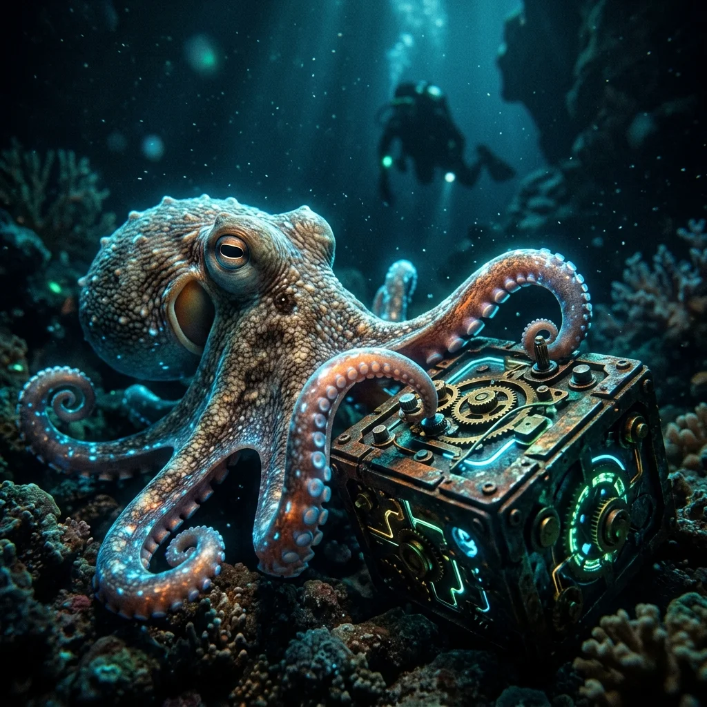 highly intelligent animal behaviors octopus